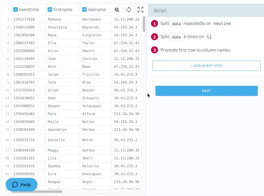 Adding the drop transform