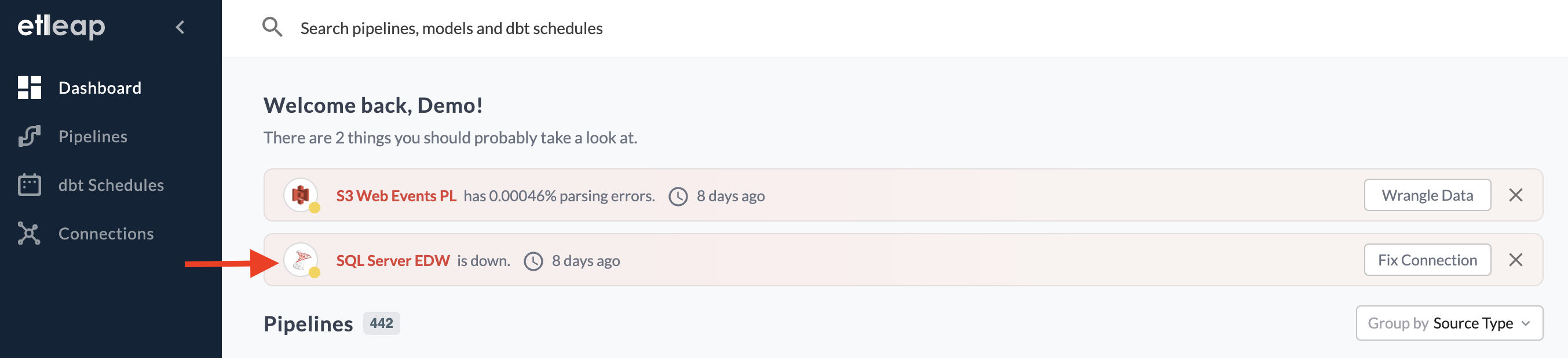 Notification overview