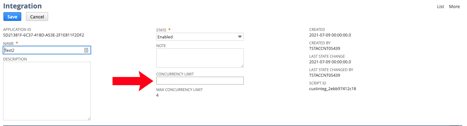 Integration Record New Record Page