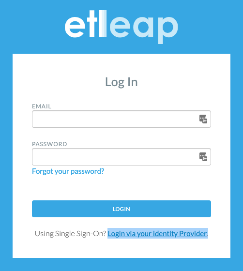 Link to the SSO login form