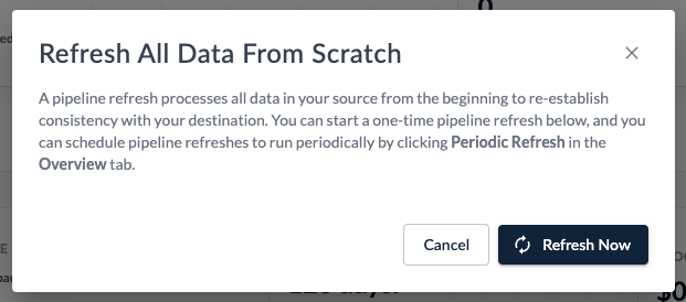 The tab to manually trigger a refresh.