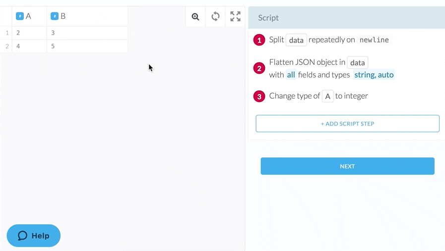 Screen Recording of adding the Calculate transform