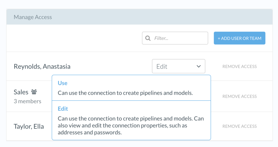 Setting Connection Permissions