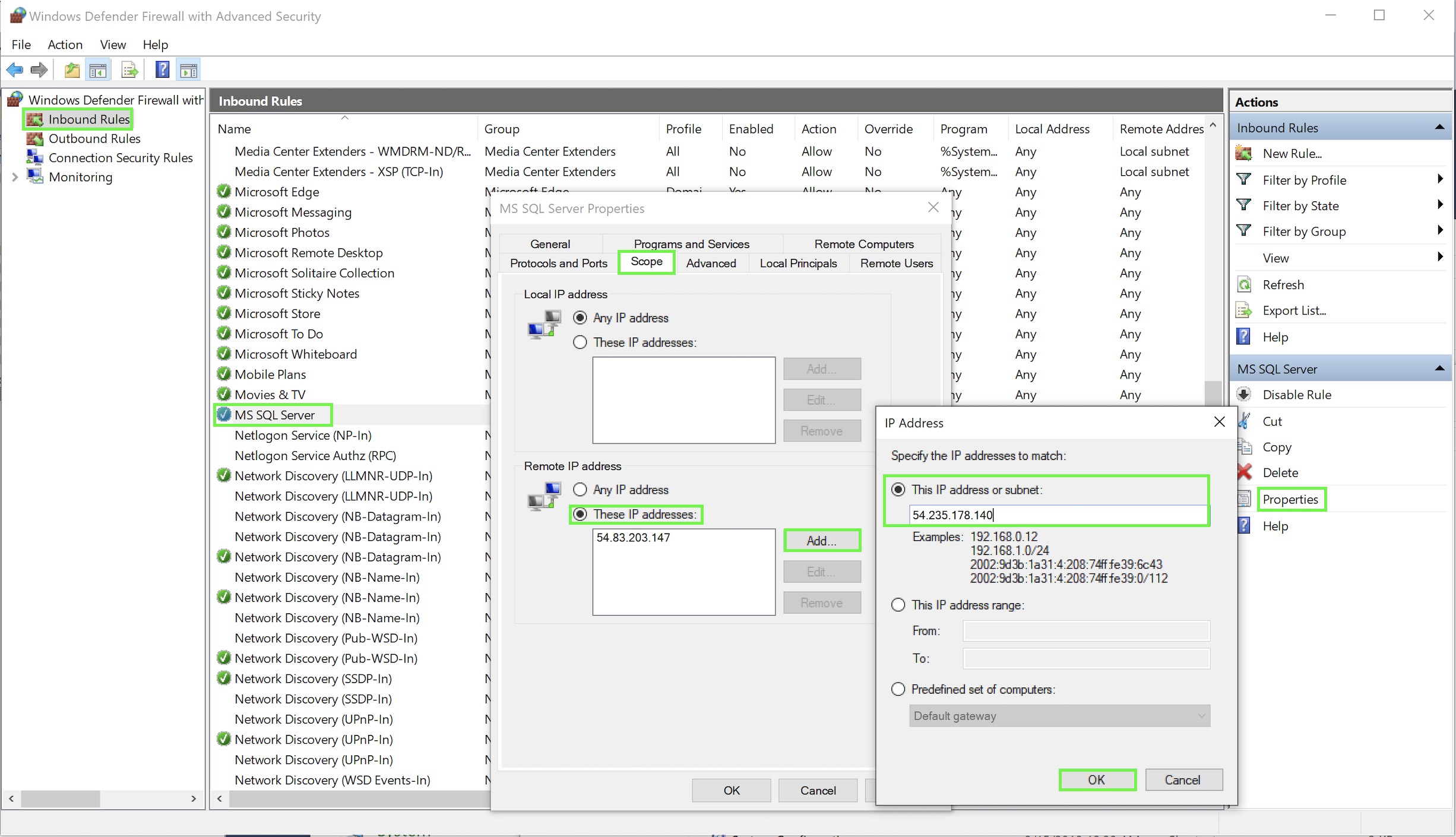 A screenshot of Windows Defender illustrating the steps given above